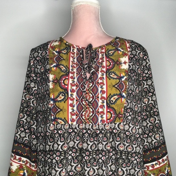 MIIN colourful casual folk dress. - Picture 3 of 11